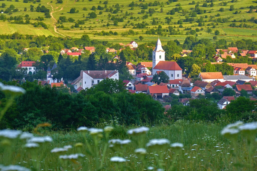 Rășinari, sat din Mărginimea Sibiului, toamna